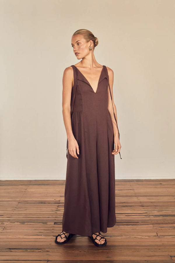 Evelyn Jumpsuit Brown
